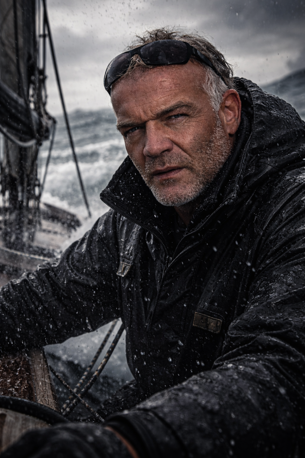 El Captain con equipo polar, en ruta hacia el Sur profundo